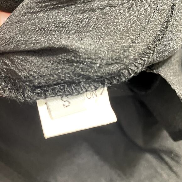 ZCRAVE Emma Dropped Waist Ruffled Organza Shirtdress Black Night Out Size Small - Picture 16 of 16